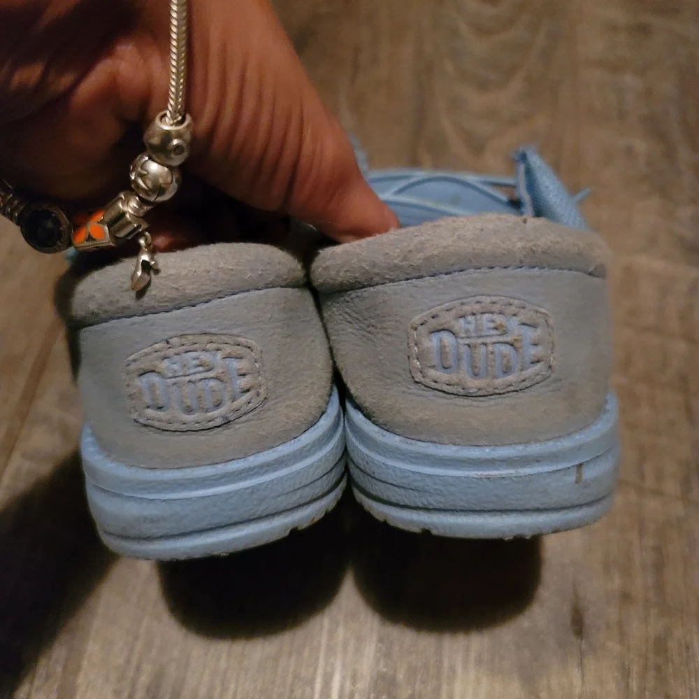 Hey Dude Sky Blue Slip-On Shoes